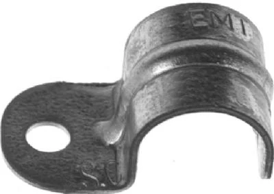 1-1/4 Inch Click-on Emt 1-hole Conduit Strap - Steel Construction