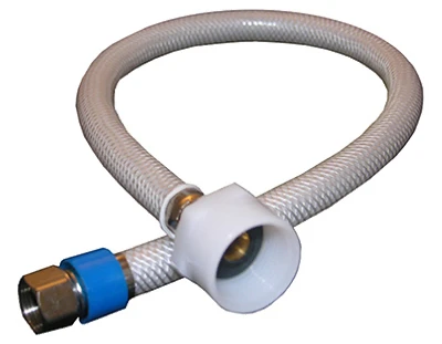 Toilet Connector, Flexible Poly, 3/8 Compression x 7/8 Ballcock x 9 In.