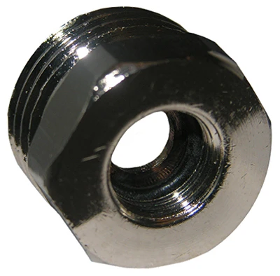 Supply Line Reducing Adapter, One Half Inch Iron Pipe by One Quarter Inch Female Compression