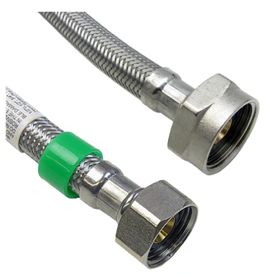 Toilet Connector, Stainless Steel, 1/2 x 7/8 x 12 In.