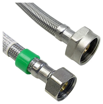 Toilet Connector, Stainless Steel, 1/2 x 7/8 x 20 In.