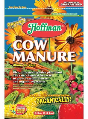 Cow Manure Fertilizer, 4-pound Bag For Healthy Soil Growth