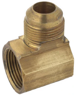 Brass Flare Female Elbow, 5/8 OD x 3/4 In. FIP