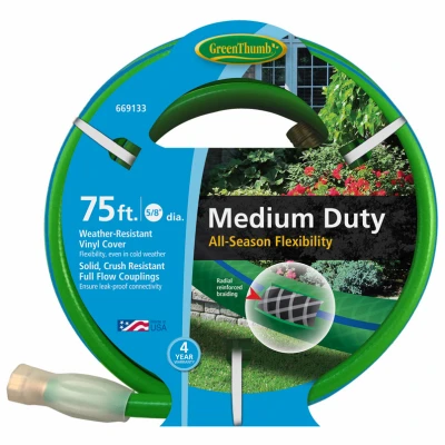 All-Weather Garden Hose, Medium-Duty, 5/8-In. x 75-Ft.