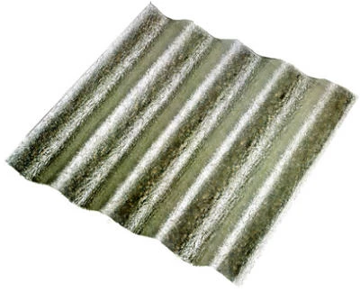 Corrugated Fiberglass, Clear, 5 oz., 26 In. x 10 Ft.