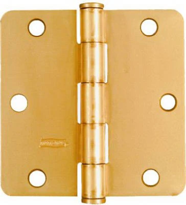 2-Pk., 3.5-In. Dull Brass Residential Door Hinge