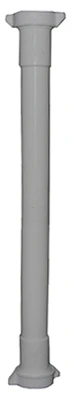Lavatory Drain Extension, White PVC, 1-1/4 x 16 In.