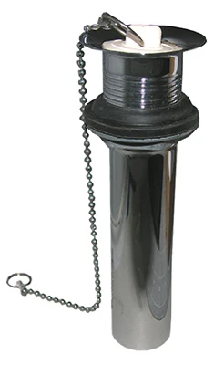 LARSEN Lavatory Drain, Chrome-Plated Brass, 1.25 O.D. x 5-In.
