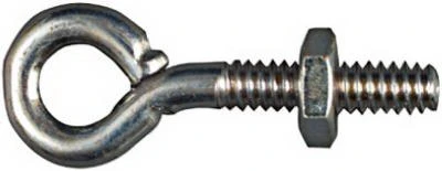 Eye Bolt, Zinc, 3/16 x 1-1/2 In.