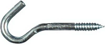 Screw Hook, Zinc, 3/8 x 4-7/8 In.