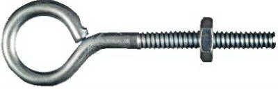 Eye Bolt, Zinc, 3/16 x 2-1/2 In.