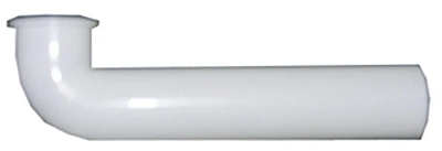 PVC Pipe Fitting, Flanged Long Ell, White, 1-1/2 In. OD x 7 In.