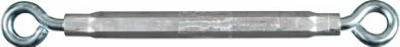 Turnbuckle, Eye & Eye, Zinc, 3/8 x 16 In.