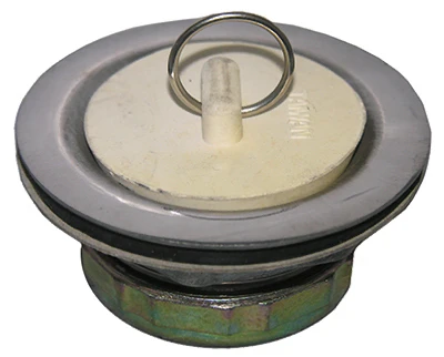 Laundry Tub Strainer With Stopper, 2 In. Drain Opening x 1-1/2 In.