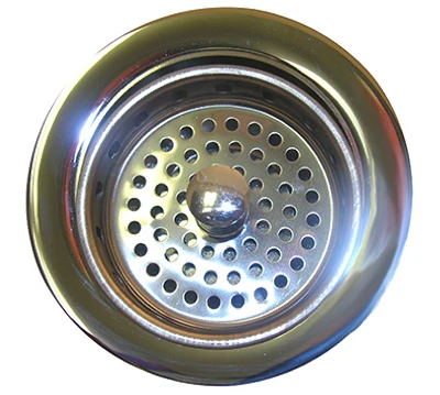 Extra Heavy Duty Kitchen Sink Strainer, Chrome Plated Brass