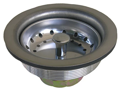 Kitchen Sink Strainer, Stainless Steel, 3-1/2 In. O.D.