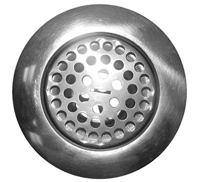 LARSEN Flat Top Kitchen Sink Strainer, Chrome, 3.5-In.