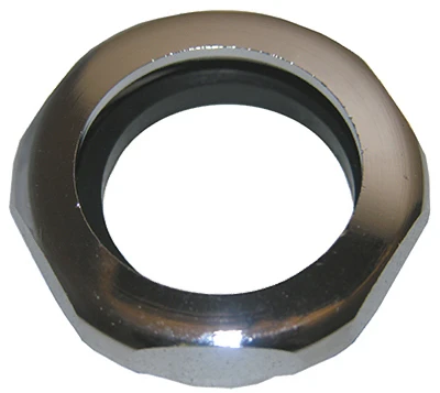 Pipe Fitting, Slip Joint Nut Kit, Chrome-Plated Brass, 1-1/4 In.