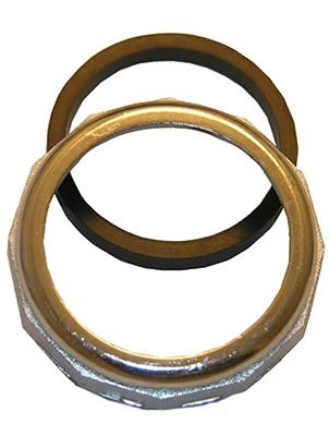 Slip Joint Nut With Washer, Chrome-Plated, 1-1/2 In.