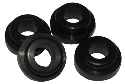 Stepped Cone Washer, #104 Rubber, 3/8-In. OD Tube, 4-Pk.