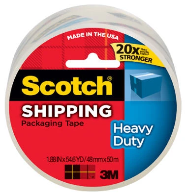 High-Performance Packing Tape, Clear, 1.88 In. x 54.6 Yds.