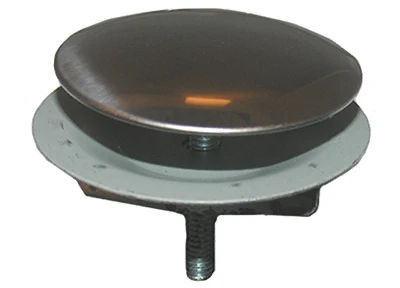 Sinkhole Cover With Wing Nut, Stainless Steel, 2 In.