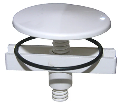Kitchen Sink Hole Cover, White Plastic, 1-3/4 In.
