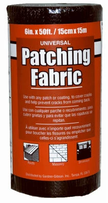 Universal Patching Fabric, Black, 6-In. x 50-Ft.
