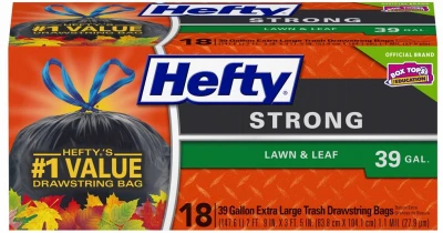 Strong Lawn & Leaf Bags, 18-Ct., 39 Gallon