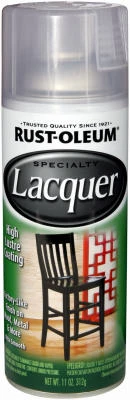 Specialty Lacquer Spray Paint, Clear, 11-oz.