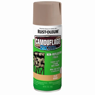 Specialty Camouflage 2x Ultra Cover 12 Oz. Flat Spray Paint, Khaki