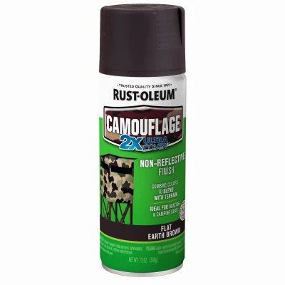 Specialty Camouflage Spray Paint, Earth Brown, 12-oz.