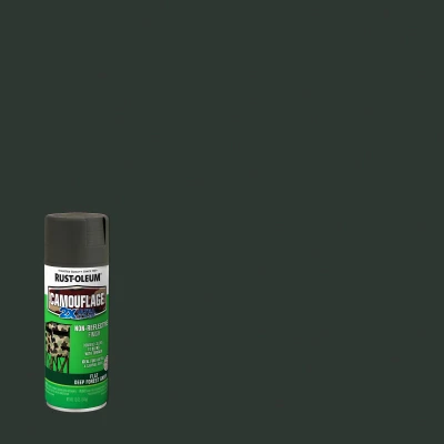 Specialty Camouflage Spray Paint, Deep Forest Green, 12-oz.