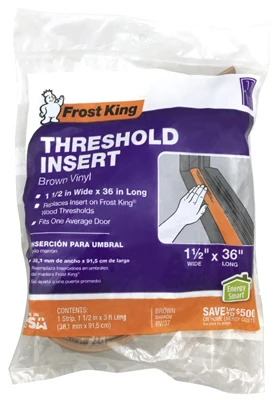 Threshold Vinyl Replacement Insert, Brown, 36 In.