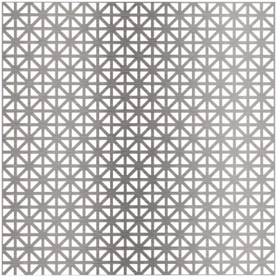 Union Jack Perforated Aluminum Sheet, .020 x 24 x 36 In., Silver