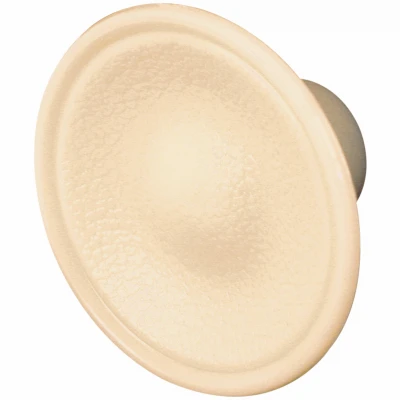 Bi-Fold Door Pull Knobs, Ivory Plastic, 1-13/16 In., 2-Pk.