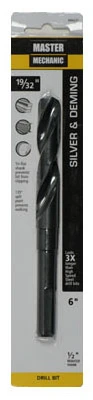 19 Thirty-Second Inch by 6 Inch Silver and Deming Black Oxide Drill Bit