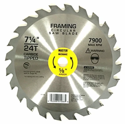 Framing Combo Circular Saw Blade, 24-Tooth x 7-1/4 In.