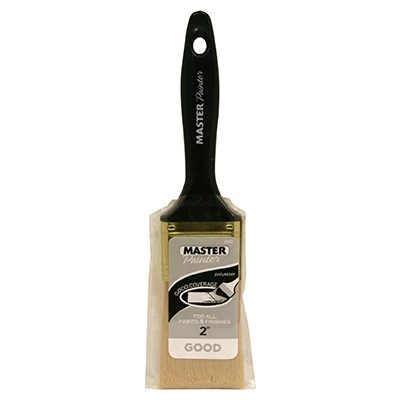 2-inch Flat Paint Brush With Polyester Filaments And Beavertail Handle