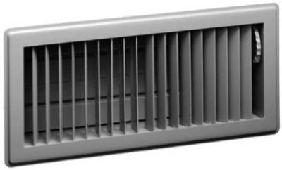 Steel Floor Register, White, 4 X 14 Inches For Hvac Systems