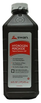 3% Hydrogen Peroxide Solution, 16 Ounces - Antiseptic And Disinfectant