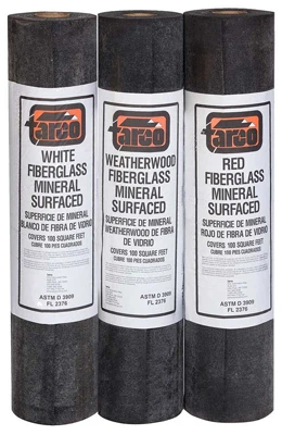 Mineral Surface Roofing Roll, Brown, 90-lb., 36-in. X 36-ft., 108 Sq. Ft.