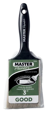 Flat Paint Brush, China Bristles, 3 In.