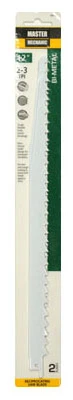 Reciprocating Saw Blades, 12 In., 2/3-TPI, Bi-Metal/Cobalt, 2-Pk.