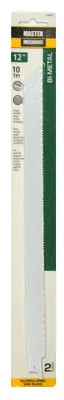 Reciprocating Saw Blades, 12 In., 10-TPI, Bi-Metal/Cobalt, 2-Pk.