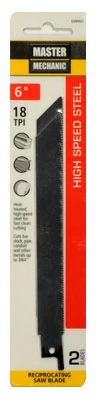 Wood-Cutting Reciprocating Saw Blade, 6 In., 18-TPI, 2-Pk.