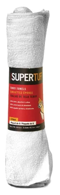 SuperTuff Terry Painting Towels, 14x17-In., 6-Pack