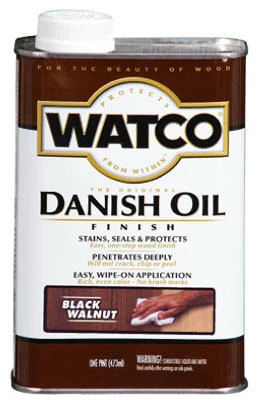 Danish Oil Wood Finish, Black Walnut, 1-Pt.