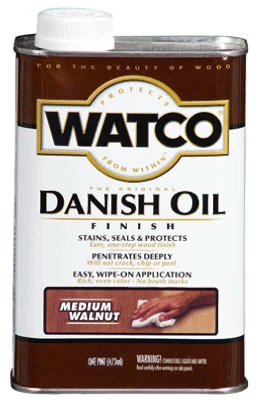 Danish Oil Wood Finish, Medium Walnut, 1-Qt.