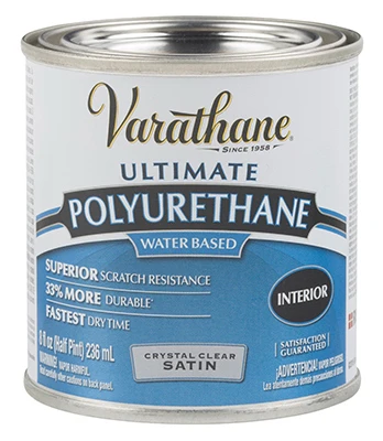 Satin Interior Waterborne Diamond Polyurethane, 1/2-Pt.